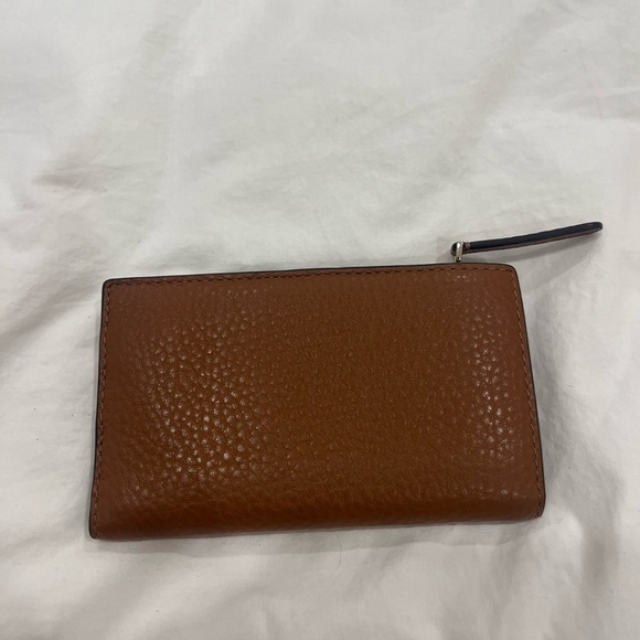 Kate Spade Cognac Leather Zip Pouch - Picture 2 of 4